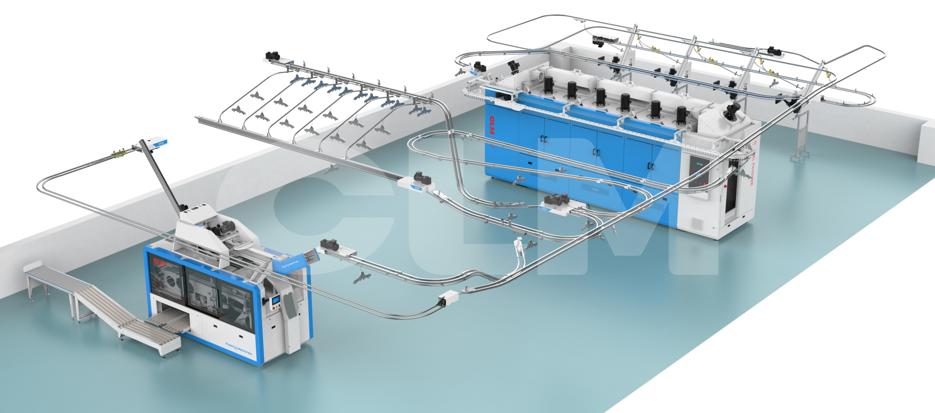 CLM New Garment Finishing Line — More convenient and efficient solutions for medical laundry factories